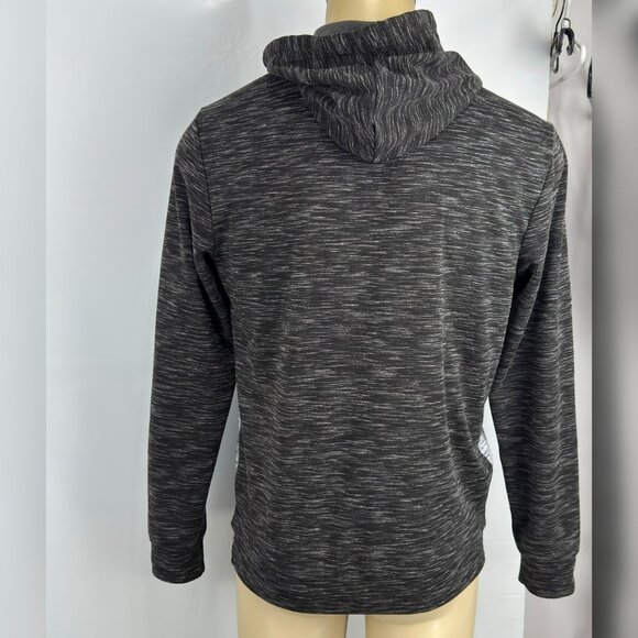 Buffalo David Bitton mens colorblock full zip hoodie gray black pockets size M - Picture 4 of 13